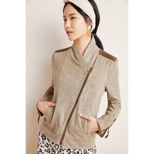 MARRAKECH 3xl NWT oversized french terry blazer jacket suede assymetric